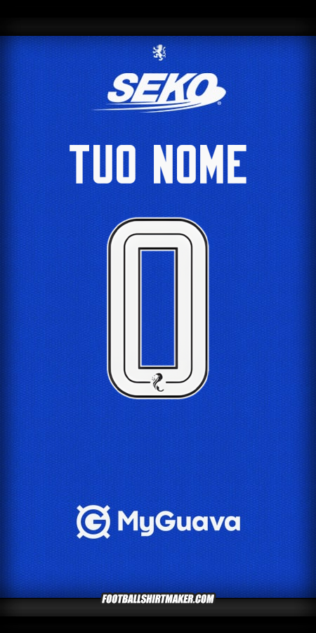 Maglia Rangers FC 2025/2026 -  tuo nome - 0