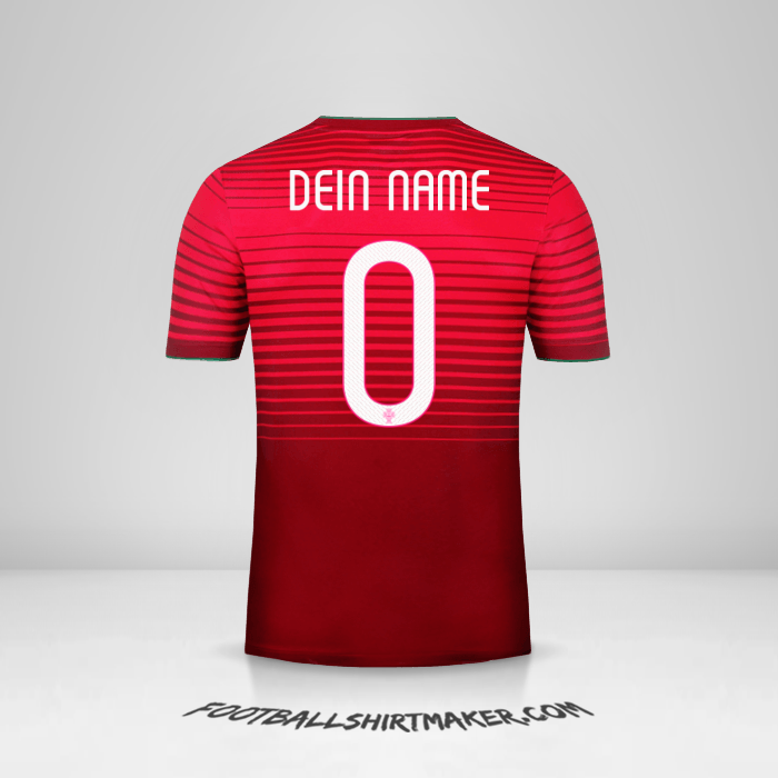 Trikot Portugal 2014/15 -  dein name - 0