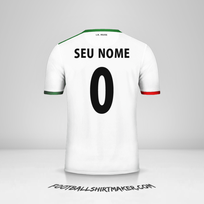 Camisa Irã 2014 -  seu nome - 0