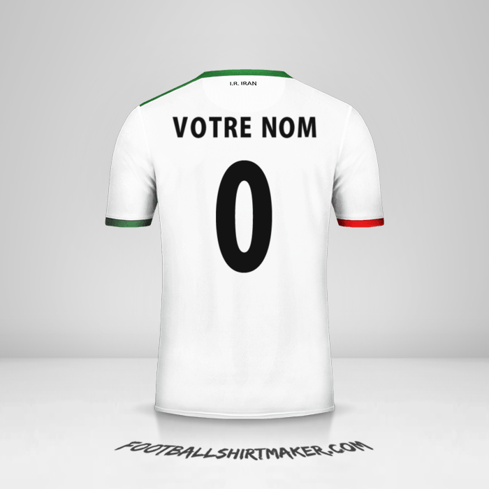 Maillot Iran 2014 -  votre nom - 0