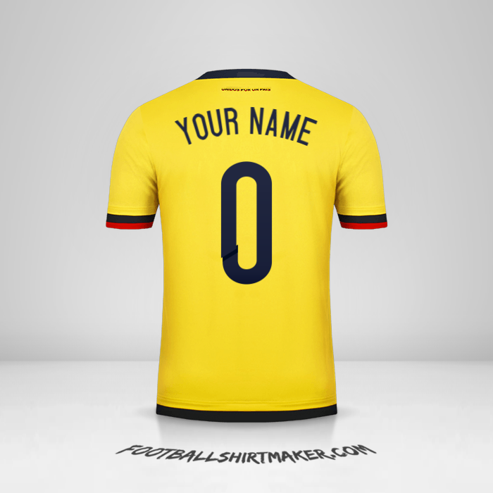 Shirt Colombia 2015 -  your name - 0