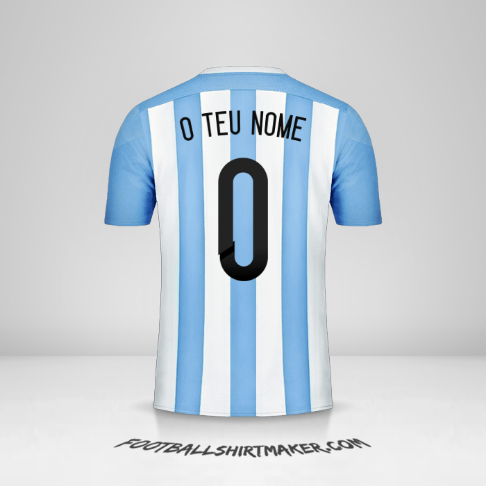Camisola Argentina 2015 -  o teu nome - 0