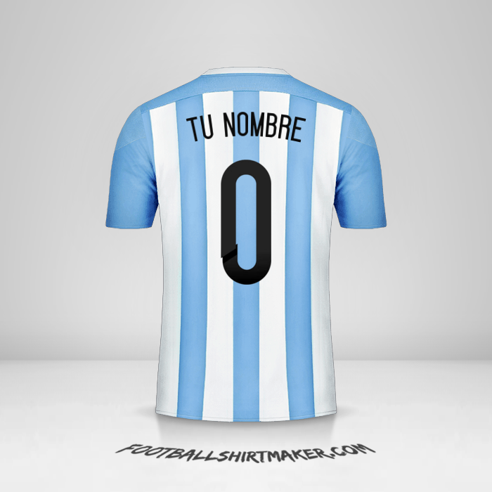 Camiseta Argentina 2015 -  tu nombre - 0