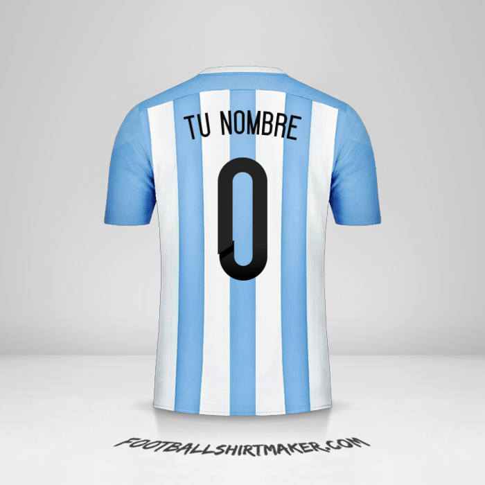 Camiseta Argentina 2015 -  tu nombre - 0