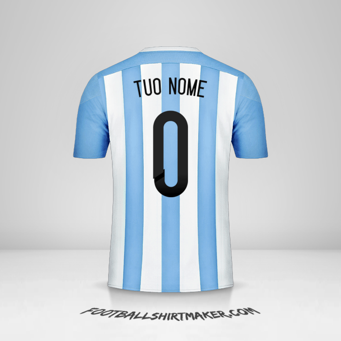 Maglia Argentina 2015 -  tuo nome - 0