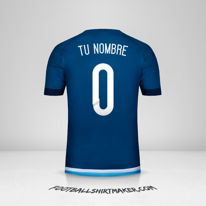 Camiseta Argentina 2015 II -  tu nombre - 0