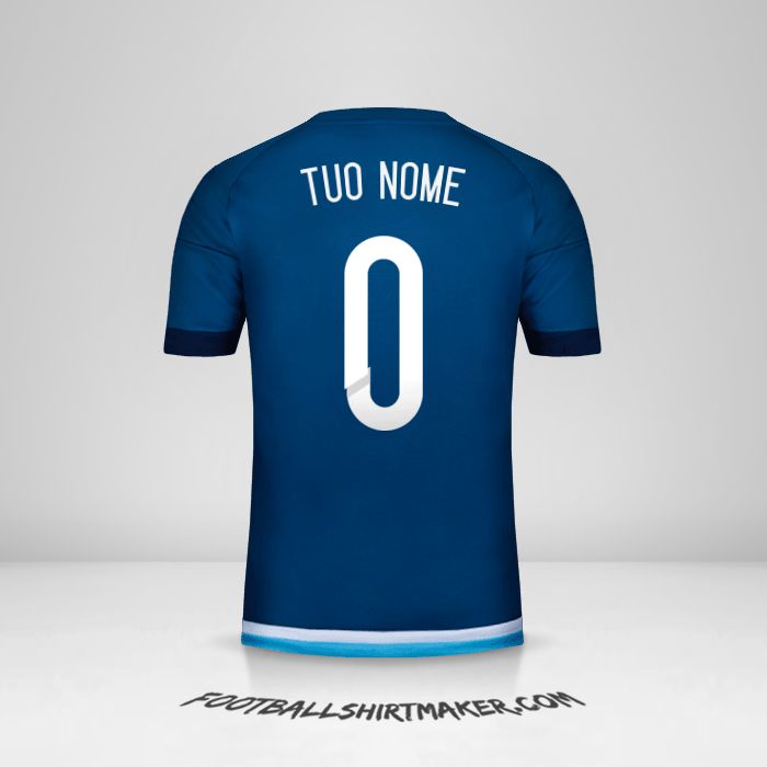 Maglia Argentina 2015 II -  tuo nome - 0