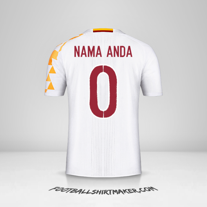 Jersey Spanyol 2016 II -  nama anda - 0