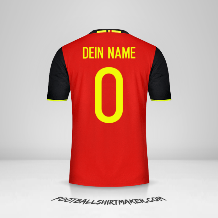 Trikot Belgien 2016 -  dein name - 0