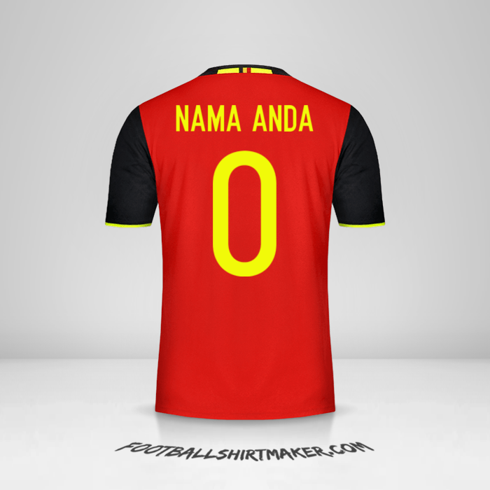 Jersey Belgia 2016 -  nama anda - 0