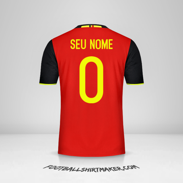 Camisa Bélgica 2016 -  seu nome - 0