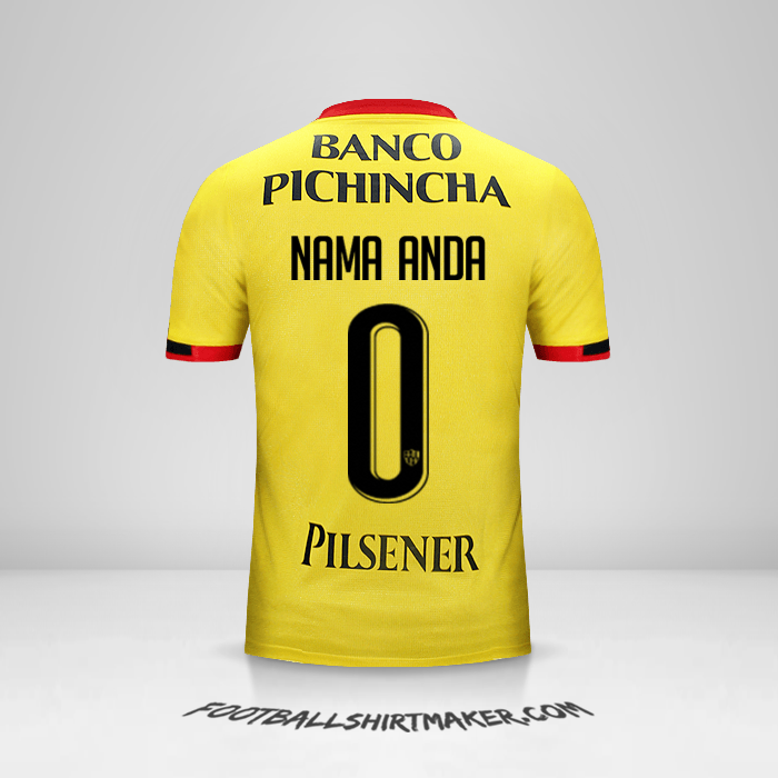 Jersey Barcelona SC  2016 -  nama anda - 0