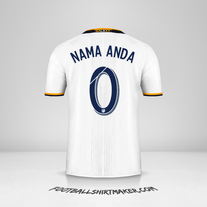Jersey LA Galaxy 2016/2017 -  nama anda - 0