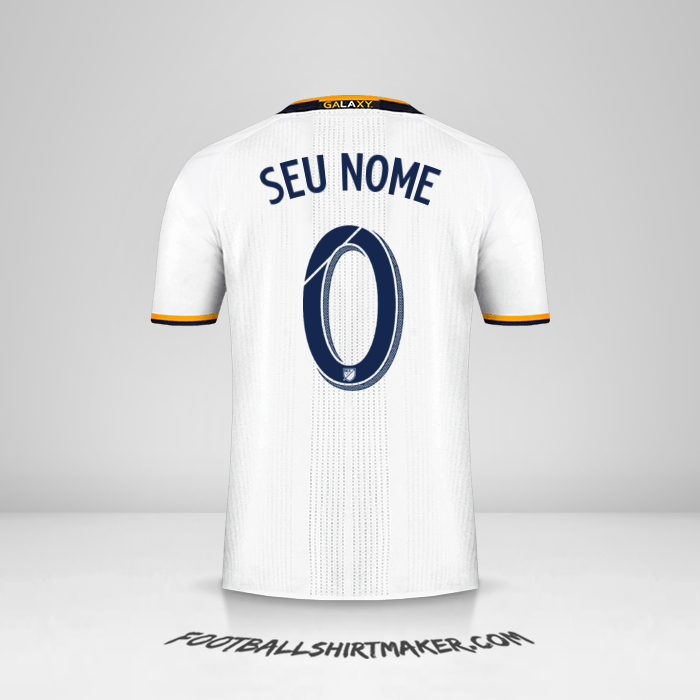 Camisa LA Galaxy 2016/2017 -  seu nome - 0