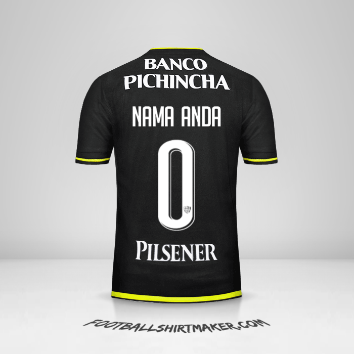 Jersey Barcelona SC 2016 II -  nama anda - 0