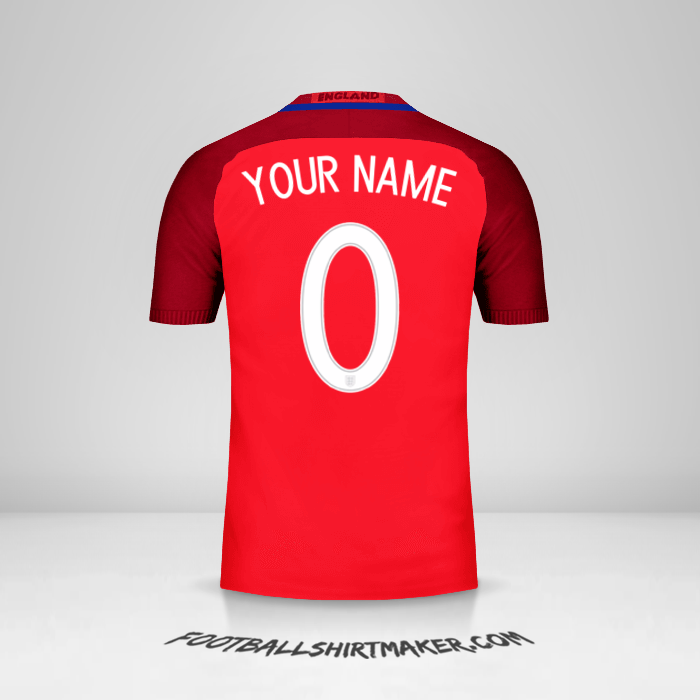 Jersey England 2016 II -  your name - 0