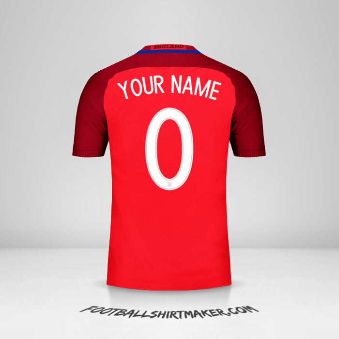 Jersey England 2016 II -  your name - 0