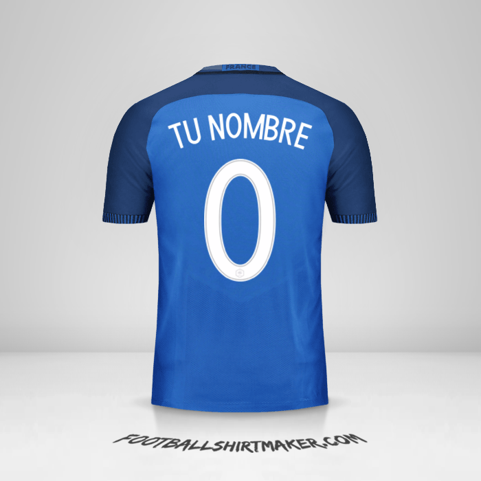 Camiseta Francia 2016 -  tu nombre - 0
