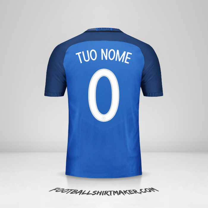 Maglia Francia 2016 -  tuo nome - 0