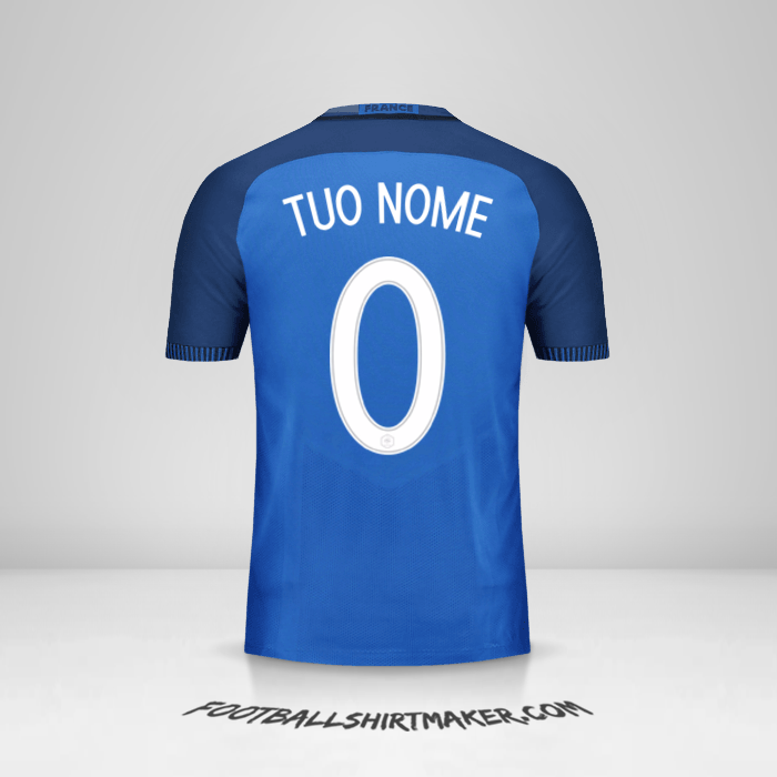 Maglia Francia 2016 -  tuo nome - 0