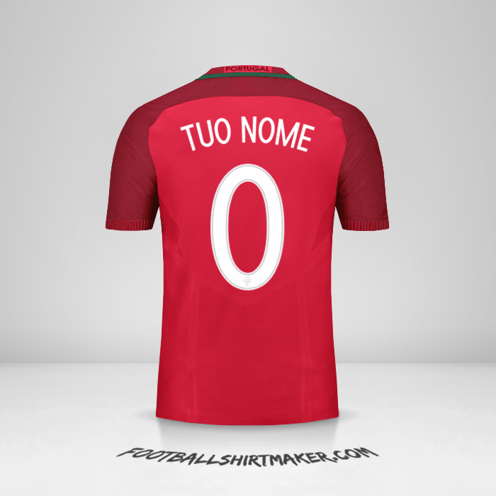 Maglia Portogallo 2016 -  tuo nome - 0
