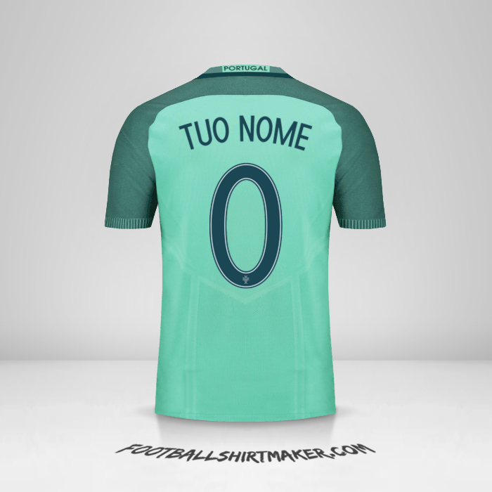 Maglia Portogallo 2016 II -  tuo nome - 0