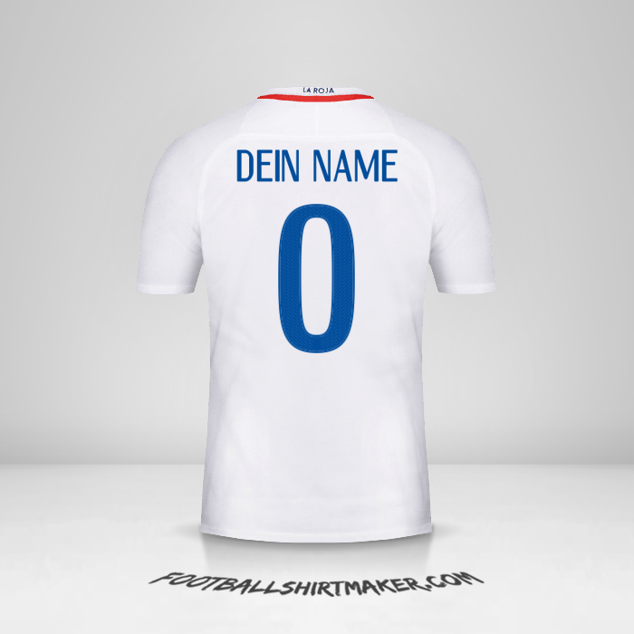 Trikot Chile 2016 II -  dein name - 0