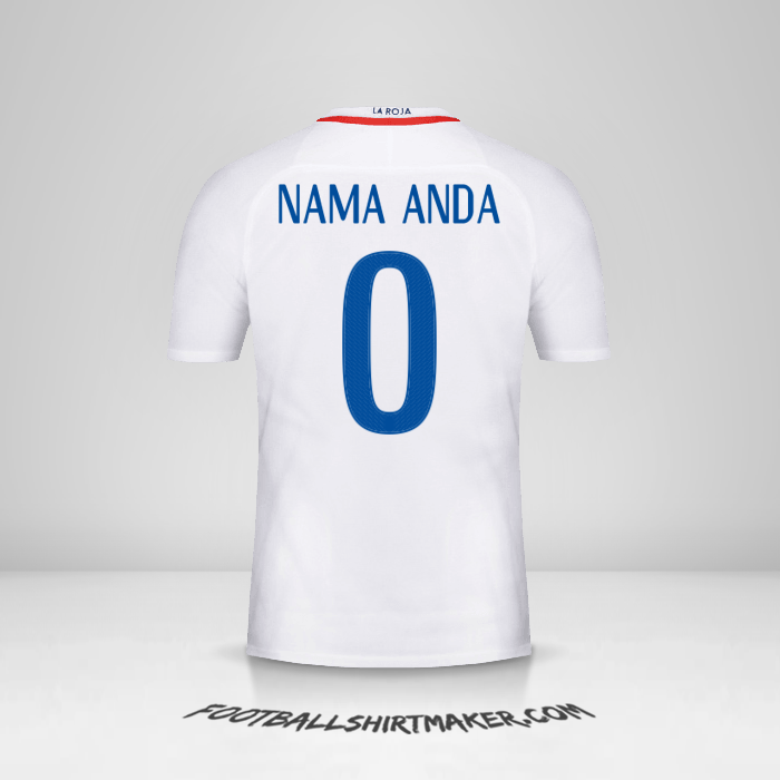 Jersey Cile 2016 II -  nama anda - 0