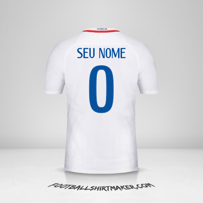 Camisa Chile 2016 II -  seu nome - 0