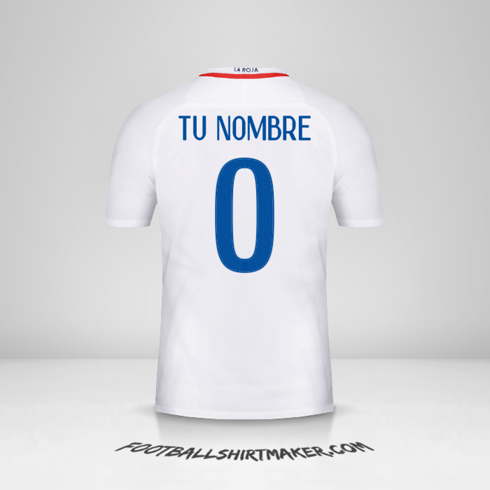 Camiseta Chile 2016 II -  tu nombre - 0