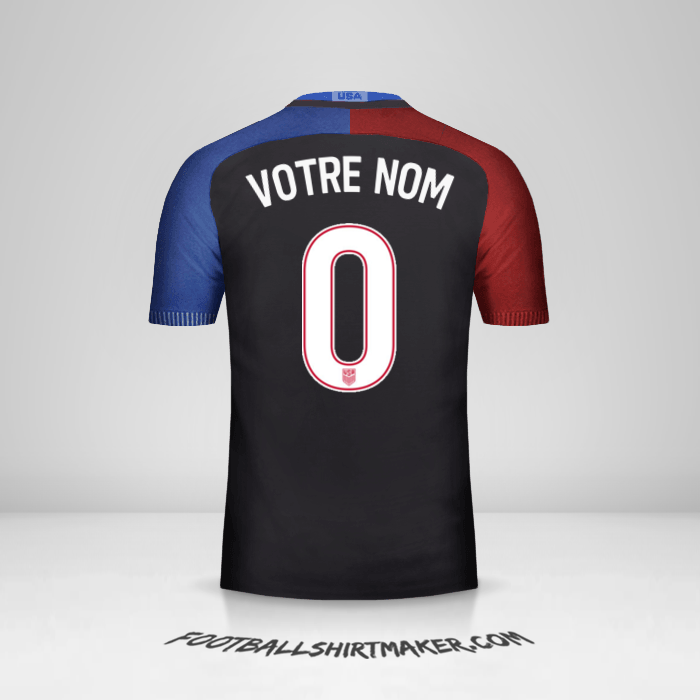 Maillot États-Unis 2016/17 II -  votre nom - 0
