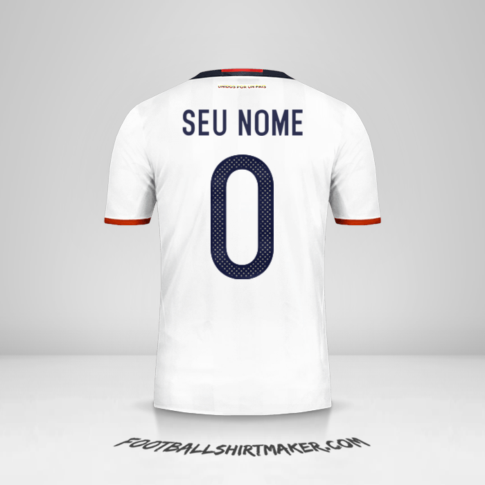 Camisa Colômbia 2016 -  seu nome - 0