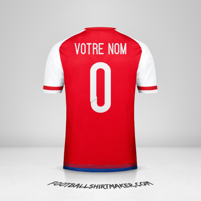 Maillot Paraguay 2015/17 -  votre nom - 0