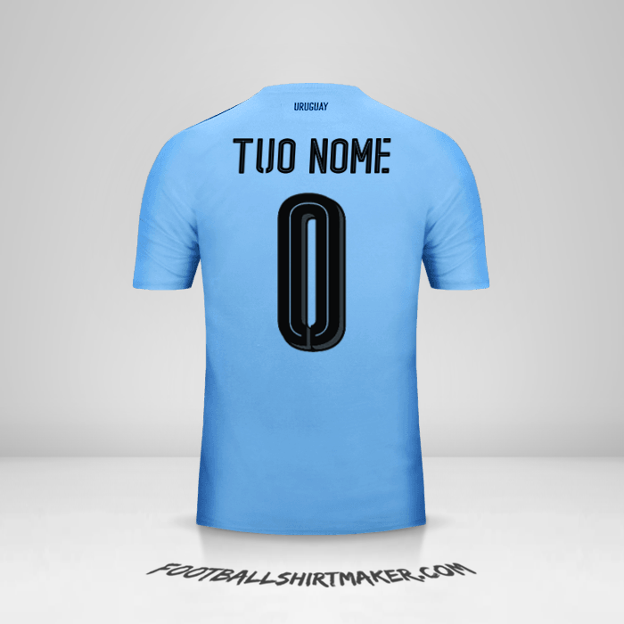 Maglia Uruguay 2016 -  tuo nome - 0
