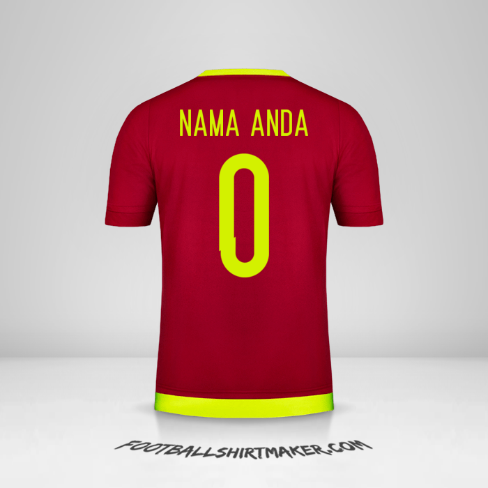 Jersey Venezuela 2015/17 -  nama anda - 0
