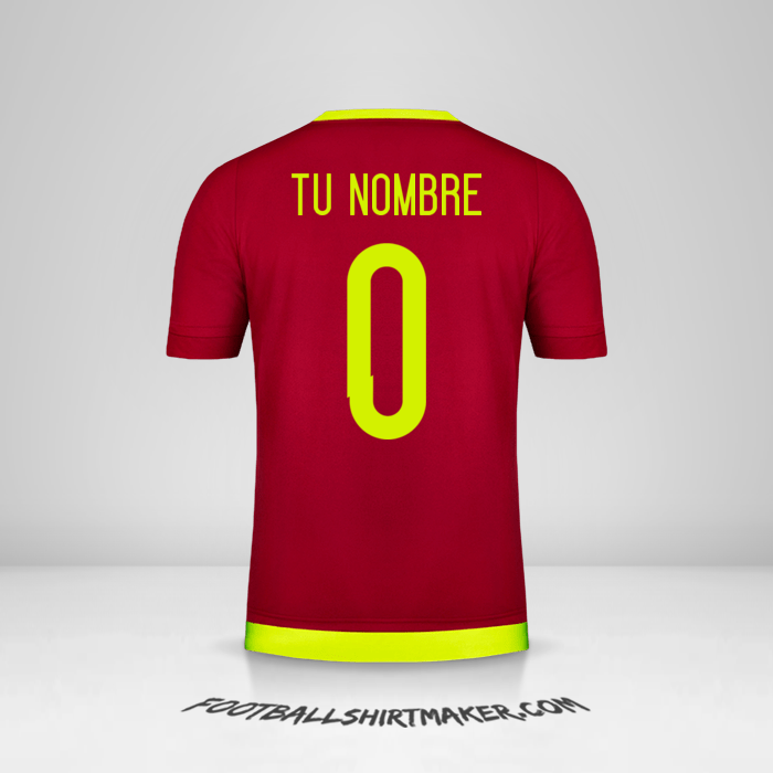 Jersey Venezuela 2015/17 -  tu nombre - 0