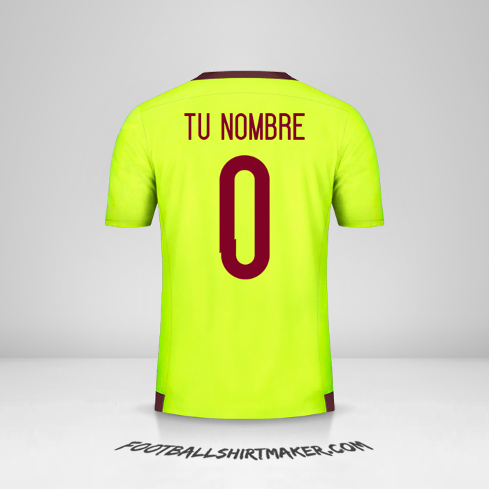 Camiseta Venezuela 2015/17 II -  tu nombre - 0