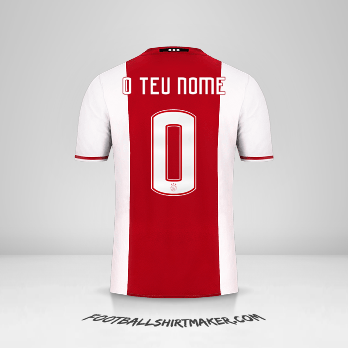 Camisola AFC Ajax 2016/17 -  o teu nome - 0