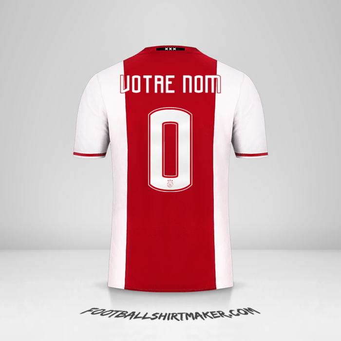 Maillot AFC Ajax 2016/17 -  votre nom - 0