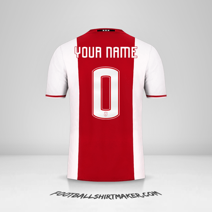 Jersey AFC Ajax 2016/17 -  your name - 0