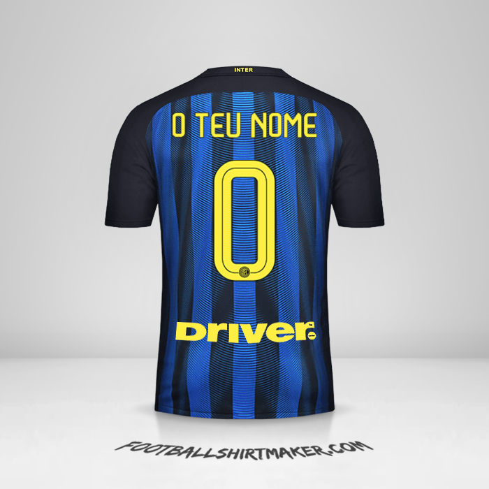 Camisola Inter 2016/17 -  o teu nome - 0
