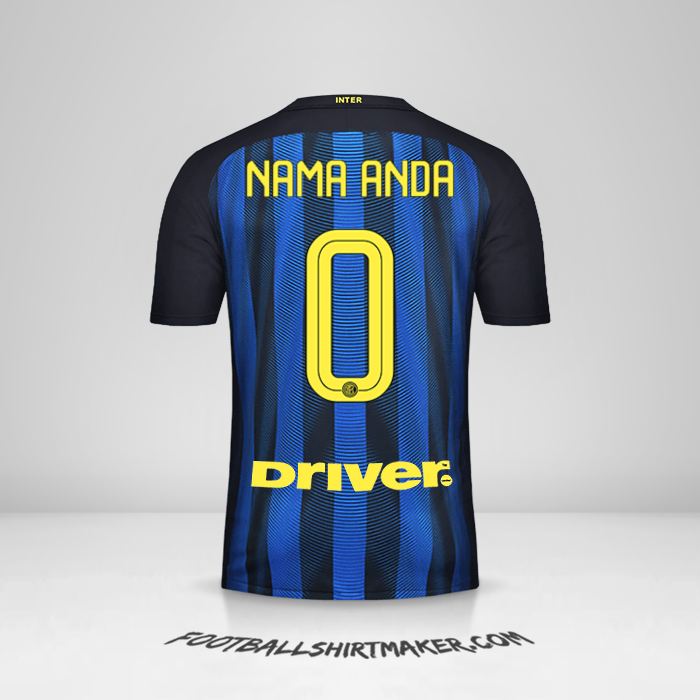 Jersey Inter 2016/17 -  nama anda - 0