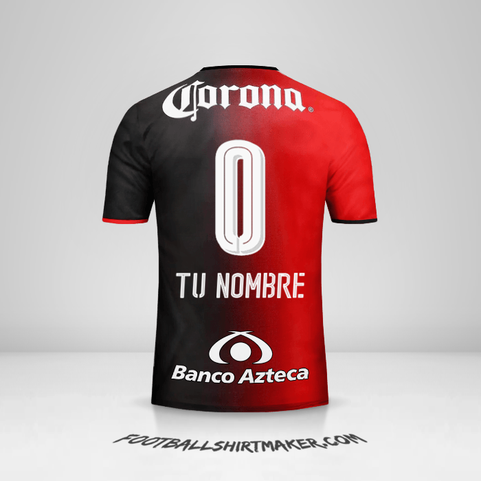 Camiseta Atlas 2016/17 -  tu nombre - 0