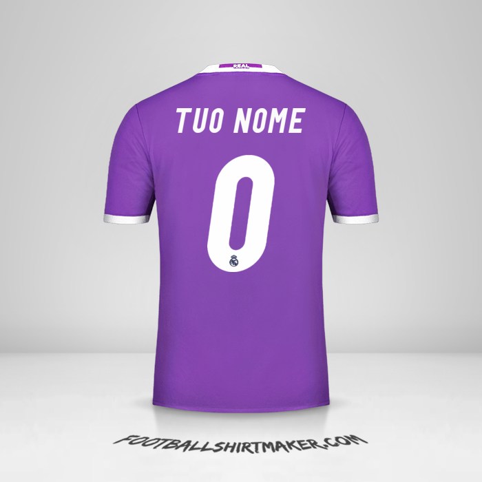 Maglia Real Madrid CF 2016/17 II -  tuo nome - 0