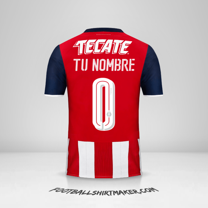 Jersey Guadalajara 2016/17 -  tu nombre - 0
