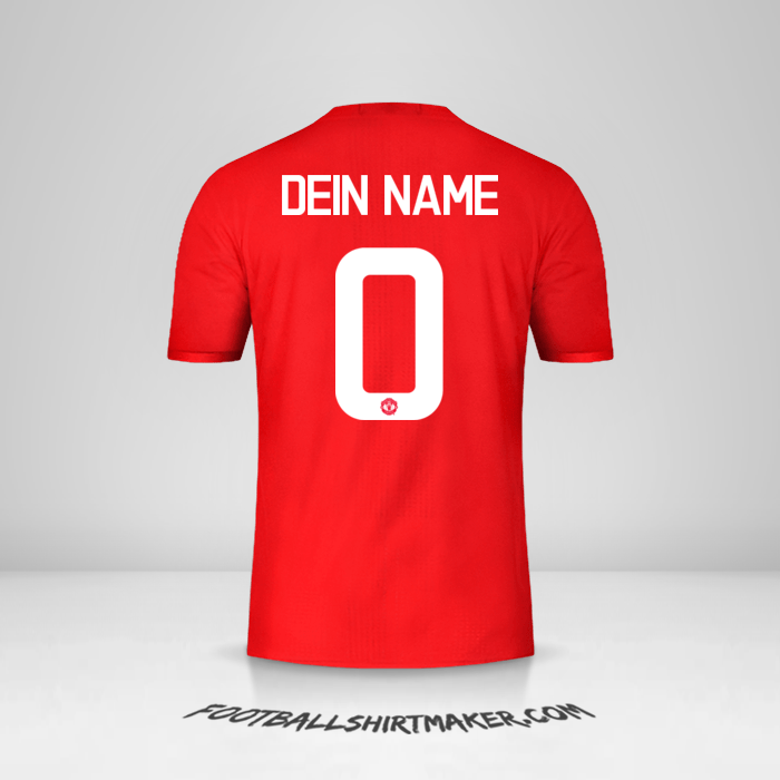 Trikot Manchester United 2016/17 Cup -  dein name - 0