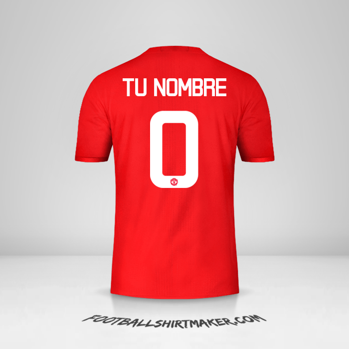 Camiseta Manchester United Cup 2016/17 -  tu nombre - 0
