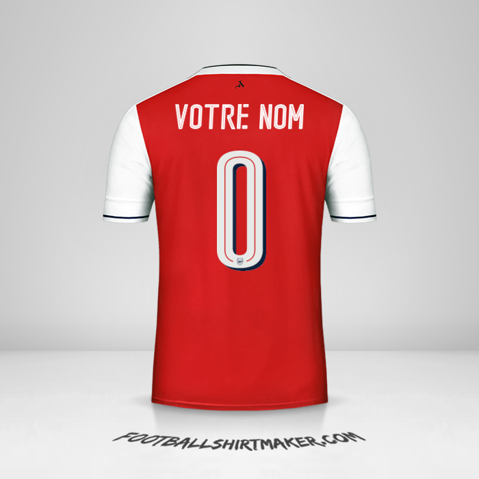 Maillot Arsenal Cup 2016/17 -  votre nom - 0