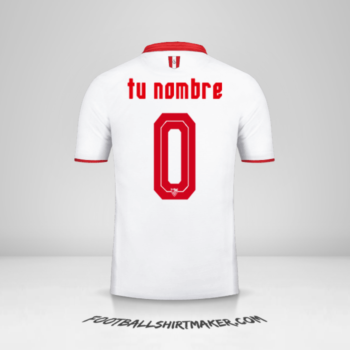 Camiseta Sevilla FC 2016/2017 -  tu nombre - 0