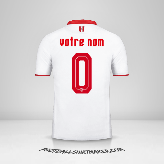 Maillot Sevilla FC 2016/2017 -  votre nom - 0